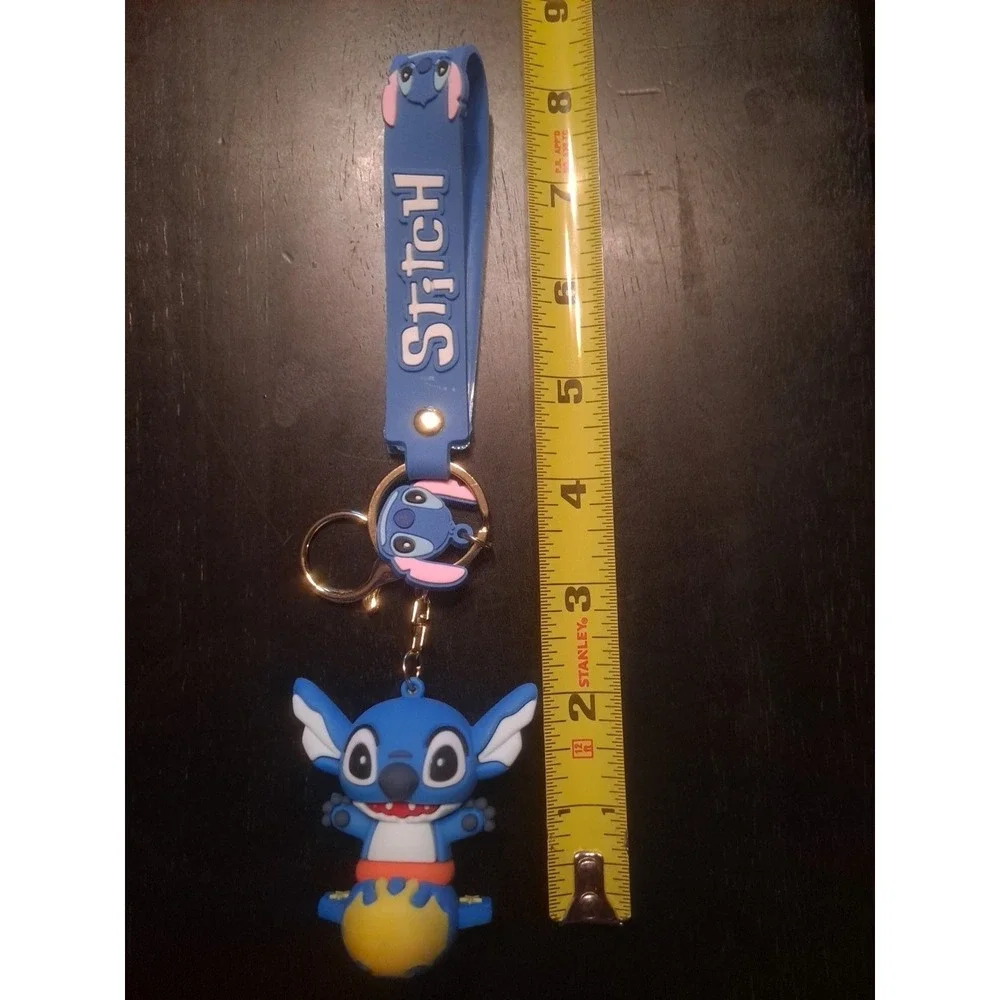 Disney Lilo‎ & Stitch 3D PVC Keychain Backpack Clip Keyring Pendant Wristlet